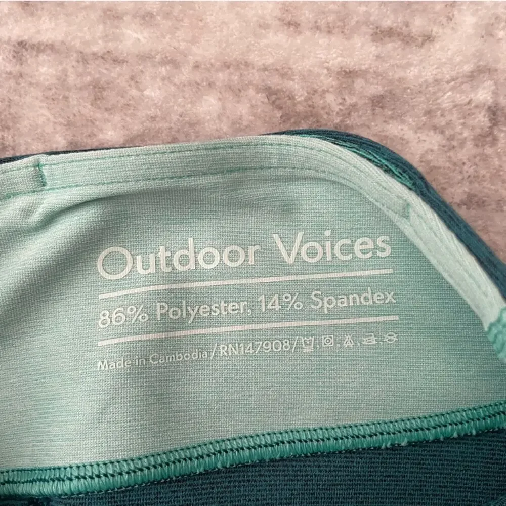 Outdoor Voices Spring Colorblock 7/8‎ Workout Athletic leggings XS